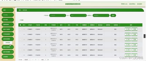 基于Python的家庭整理服務管理系統設計與實現